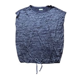 Lou & Grey Shirt Women’s Large Blue Short Sleeve Blouse